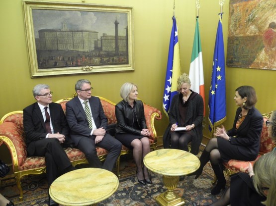 Članovi Kolegija Predstavničkog doma Parlamentarne skupštine BiH razgovarali sa predsjednicom Predstavničkog doma Parlamenta Italije